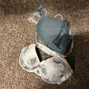 Danskin Blue and Floral Bras